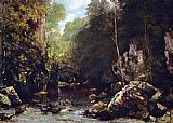 Gustave Courbet Wall Art - The Shaded Stream